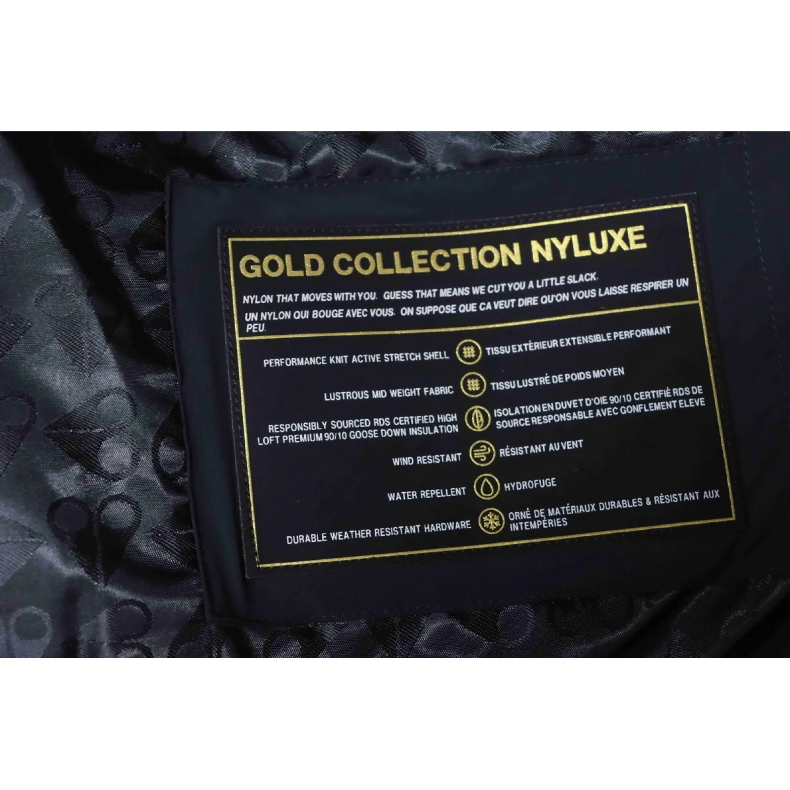 Moose knuckless Golden Scissors Double Zipper Down Jacket Black (NFC)