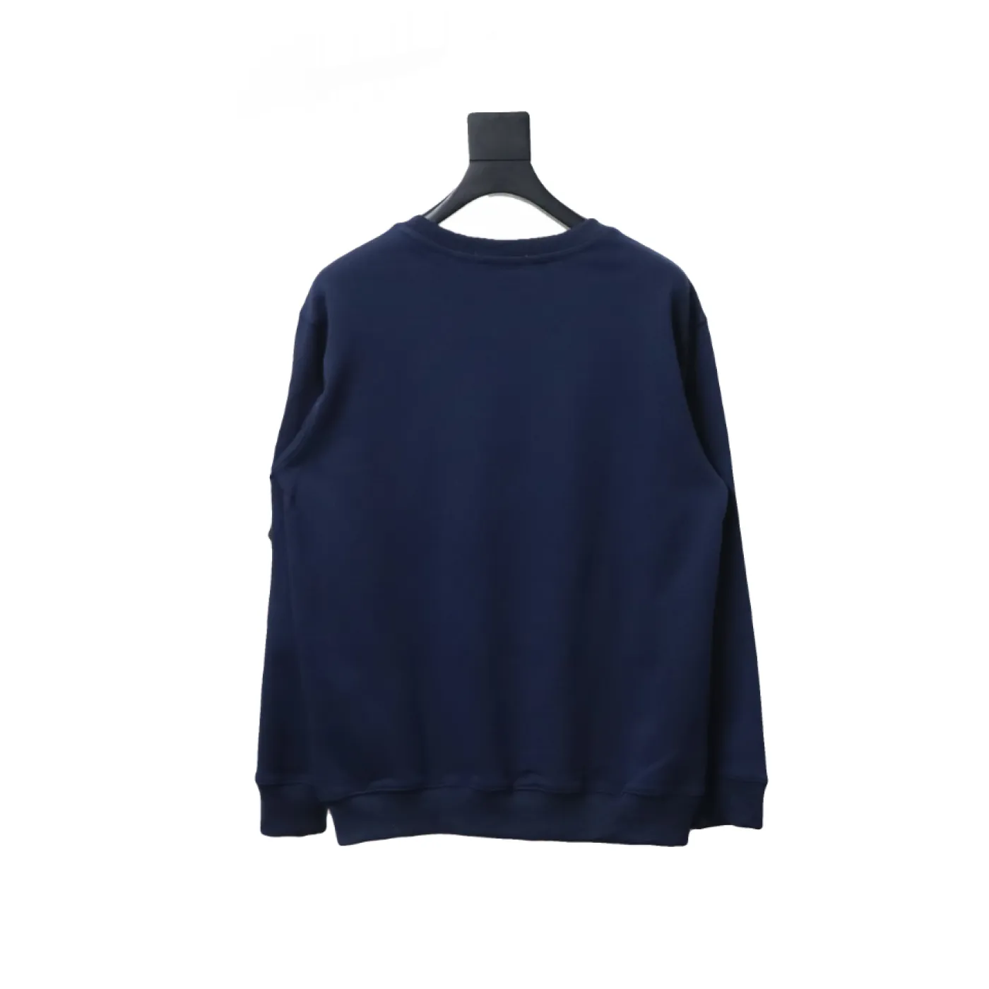 Stone Island Classic Logo Sleeve Patch Crewneck Dark Blue