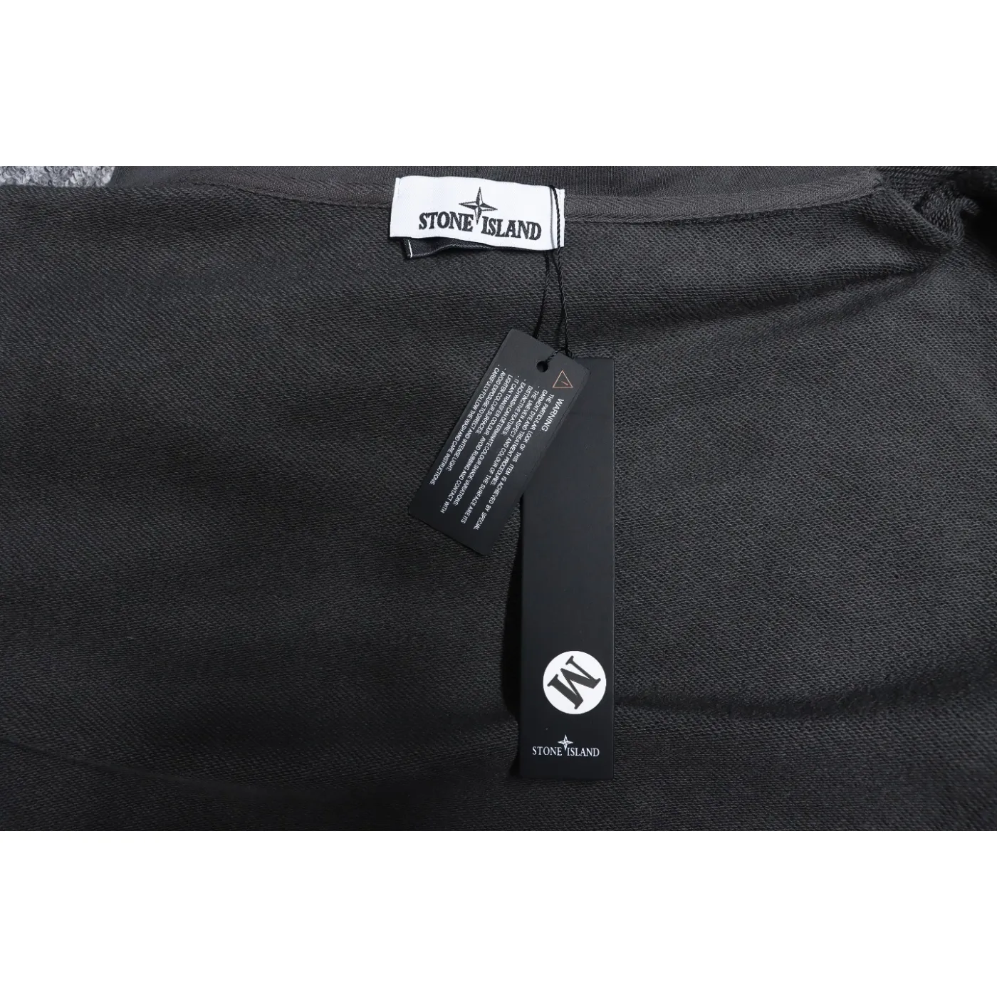 Stone Island Classic Logo Sleeve Patch Hoodie Dark Gray