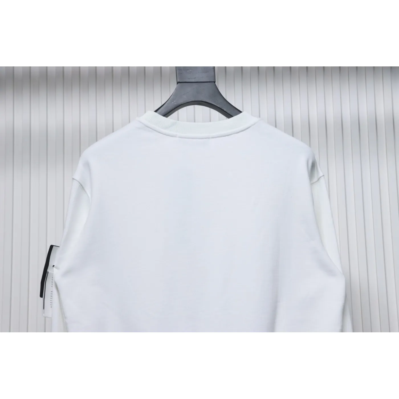 Stone Island Classic Logo Sleeve Patch Crewneck White