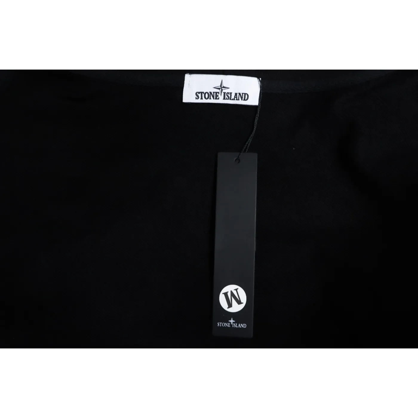 Stone Island Classic Logo Sleeve Patch Hoodie Black
