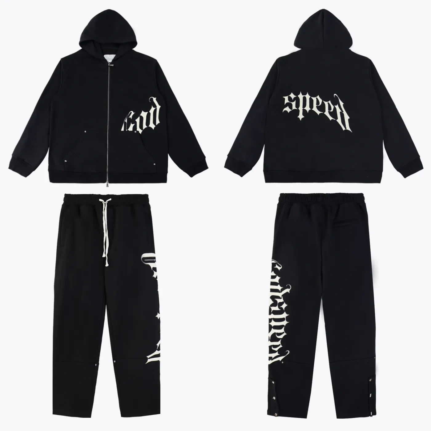 Godspeed OG Logo Sweatsuit Black White