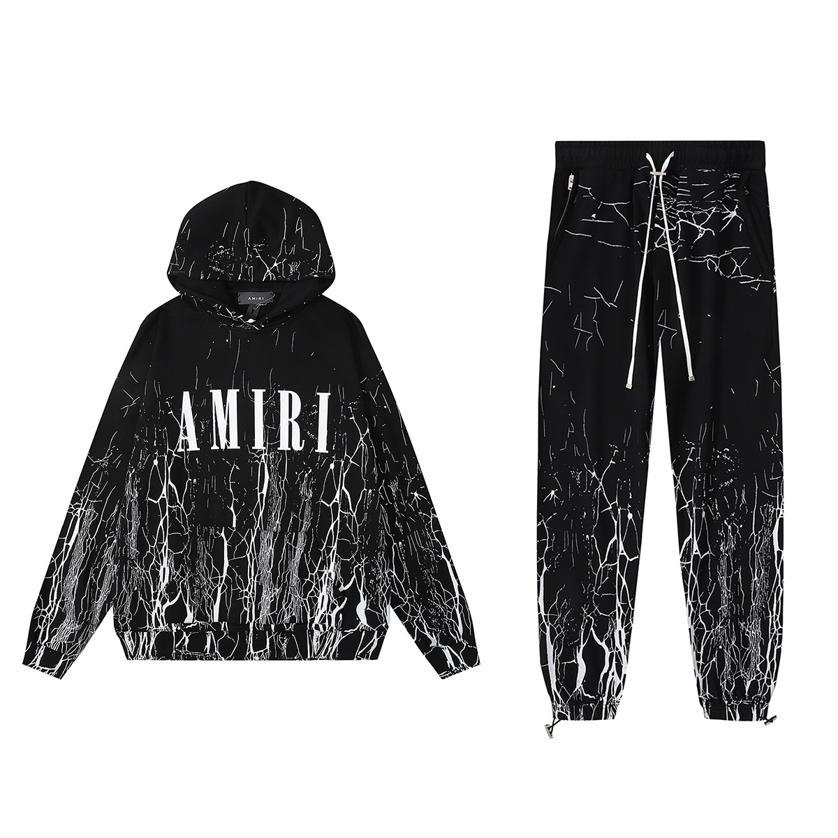 Amiri Color Block Striped Print Sweatsuit
