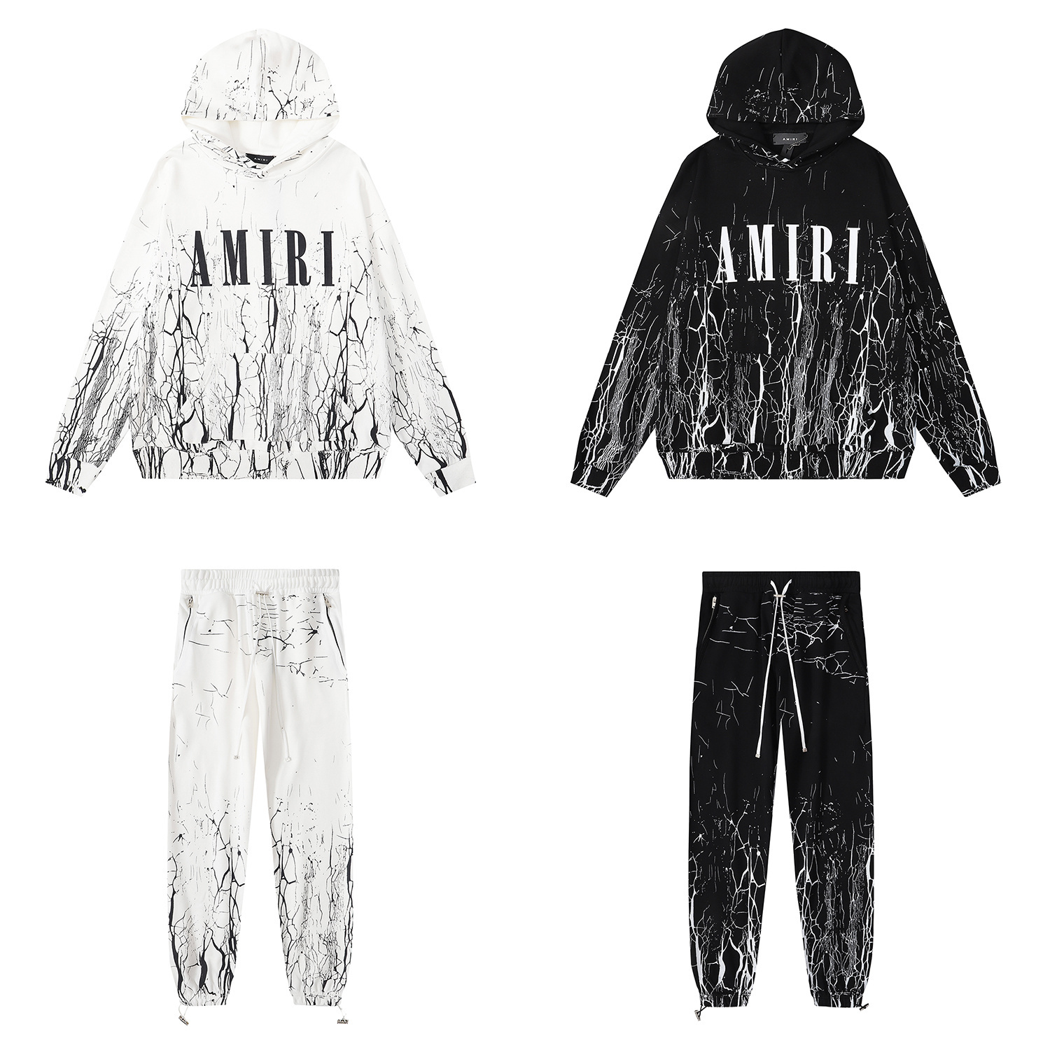 Amiri Color Block Striped Print Sweatsuit
