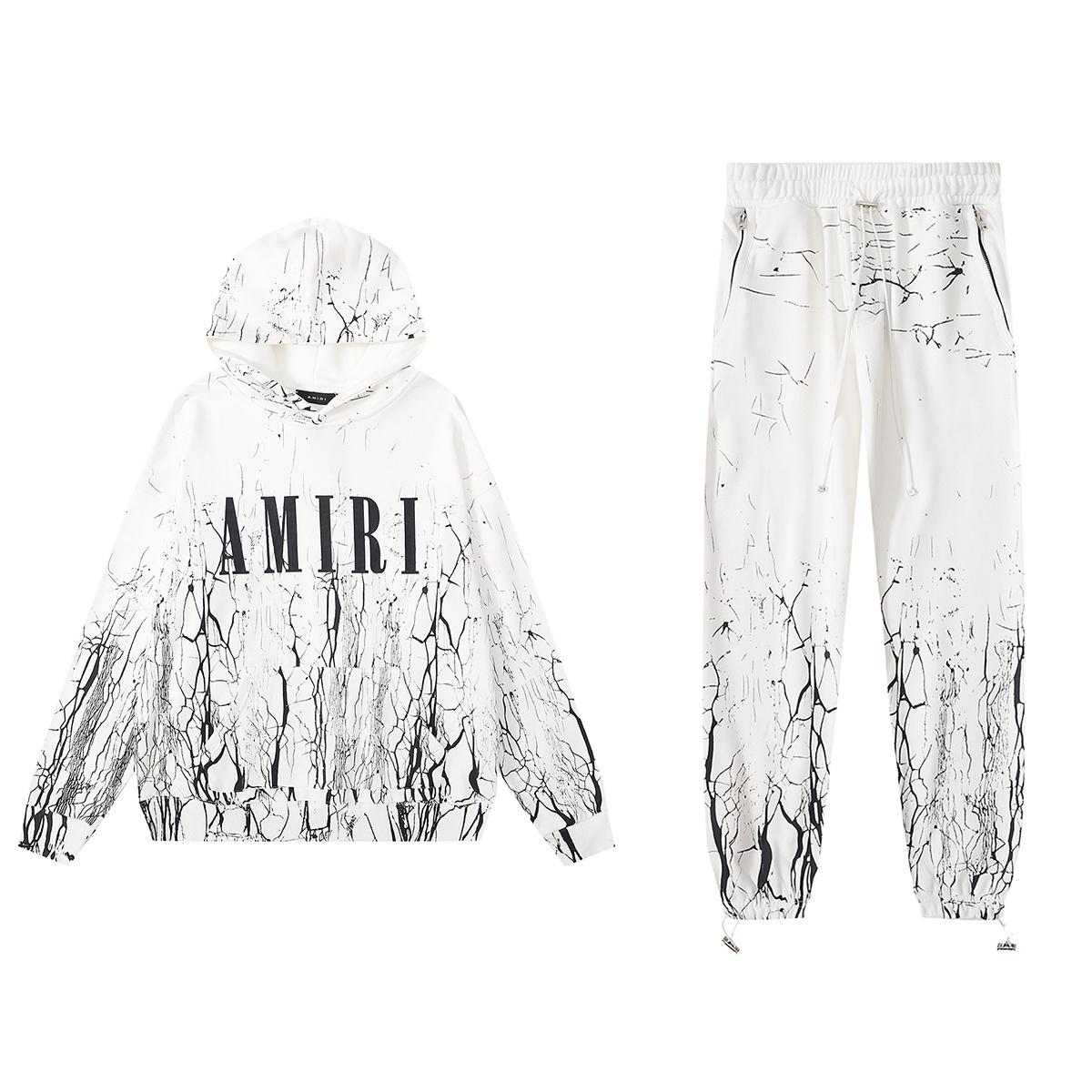 Amiri Color Block Striped Print Sweatsuit