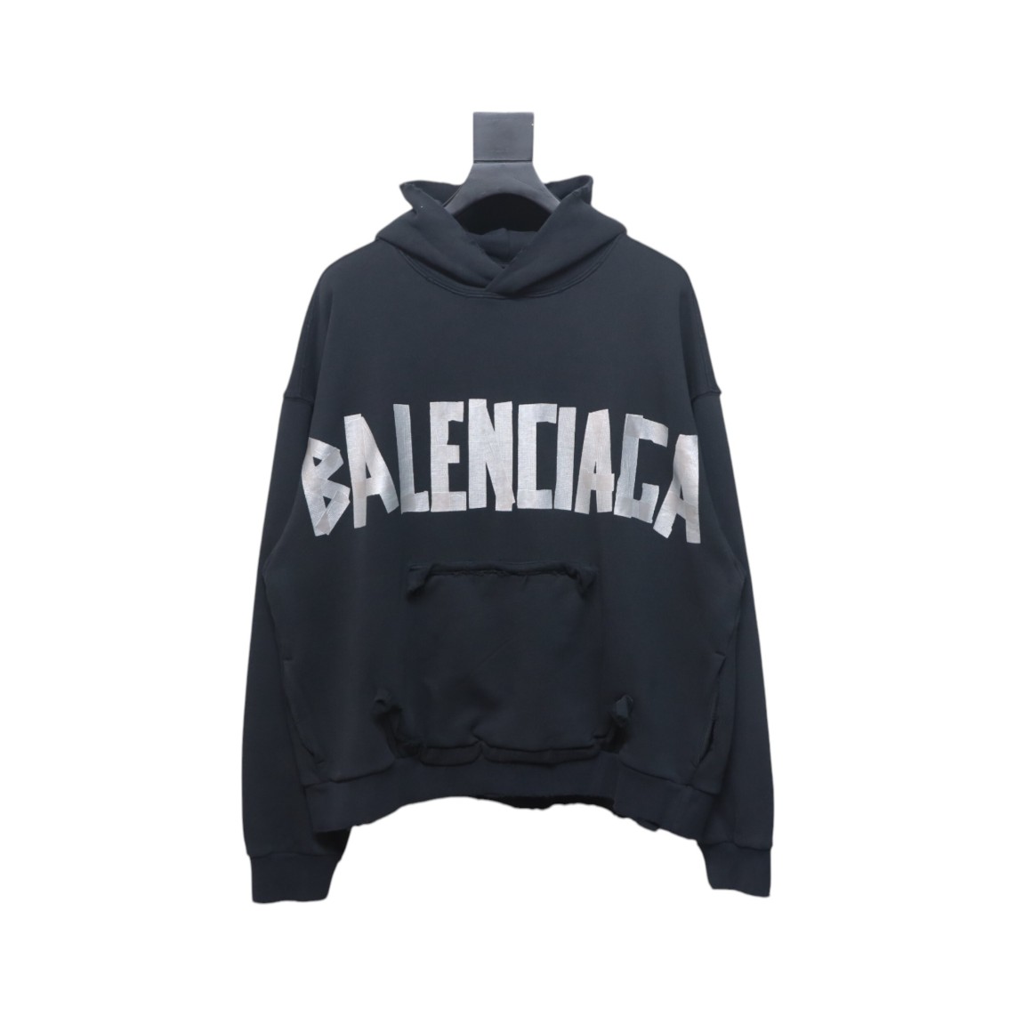 Balenciaga Logo Tape Type Hoodie Black + Ksubi Jean 3032