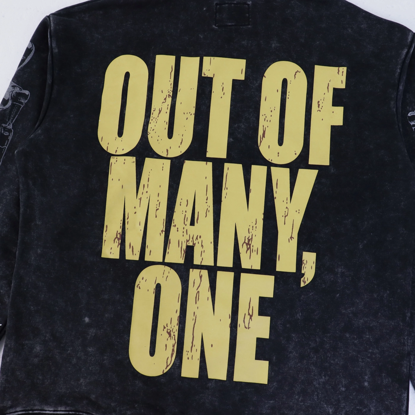 Godspeed Robot Print Hoodie Washed Black