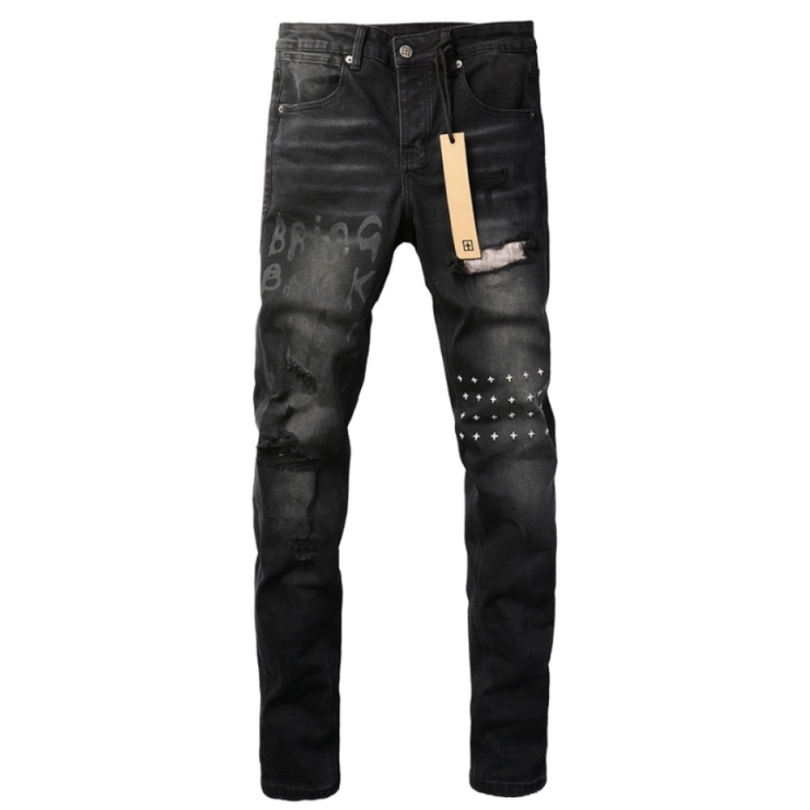 Off-White Gradient Logo Knitwear Multi + Ksubi Jeans