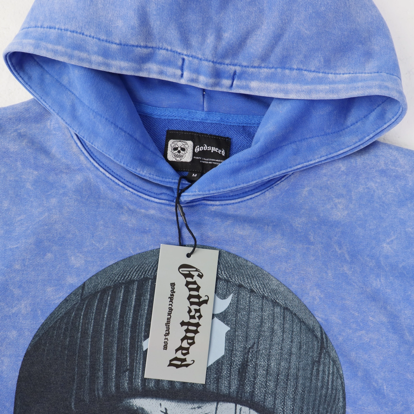Godspeed Balaclava Szn Hoodie Washed Blue