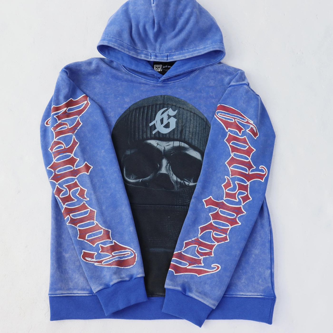 Godspeed Balaclava Szn Hoodie Washed Blue