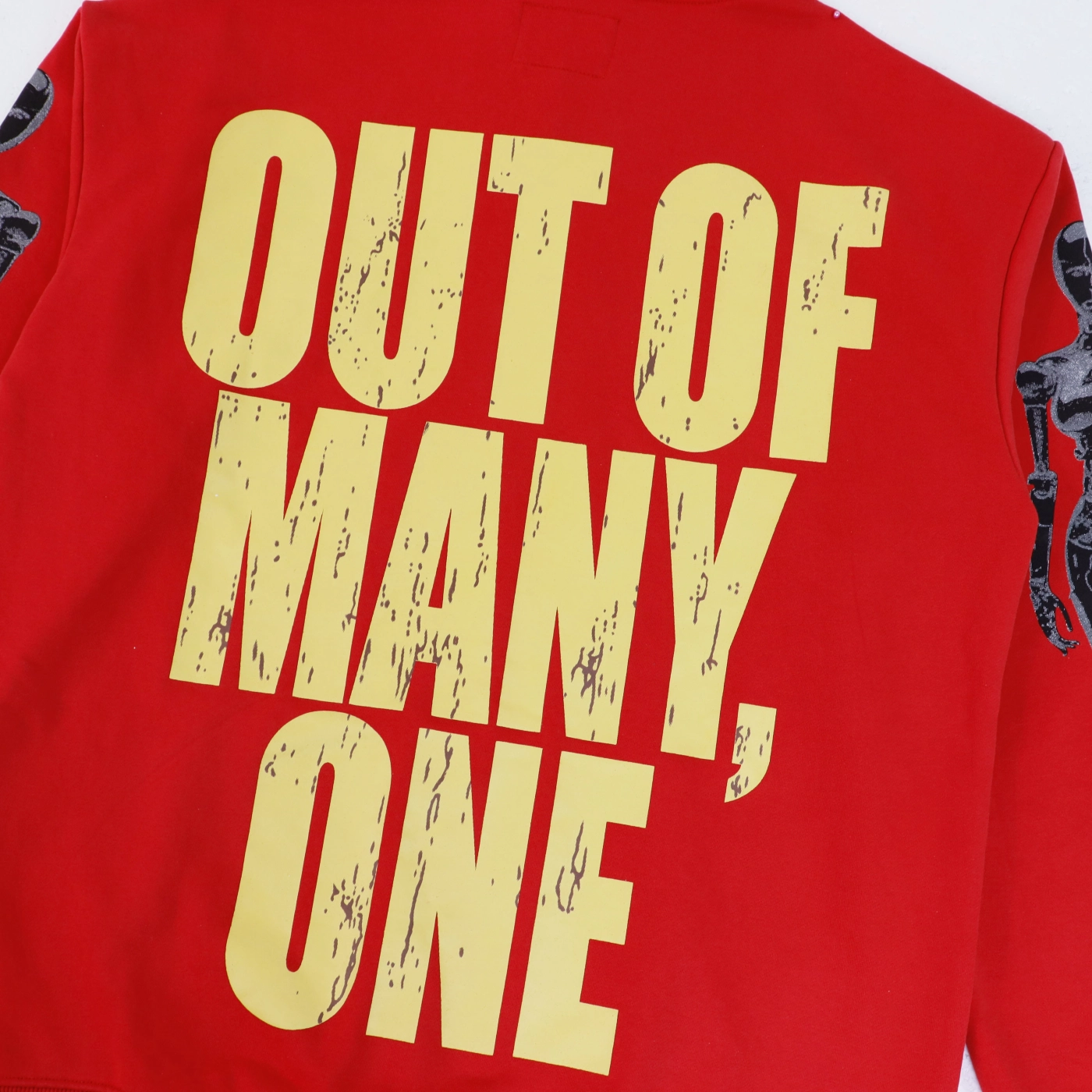 Godspeed Robot Print Hoodie Washed Red