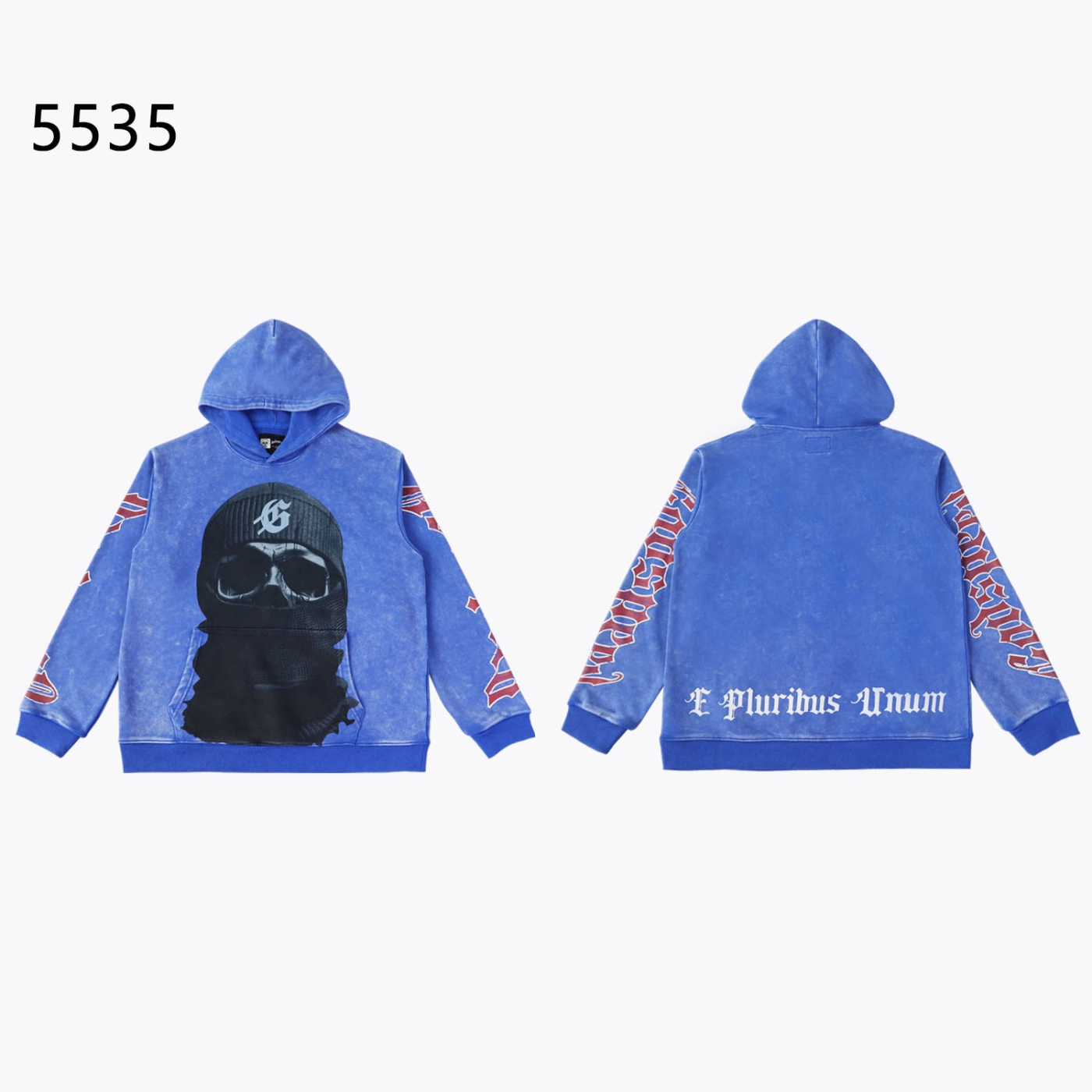 Godspeed Balaclava Szn Hoodie Washed Blue
