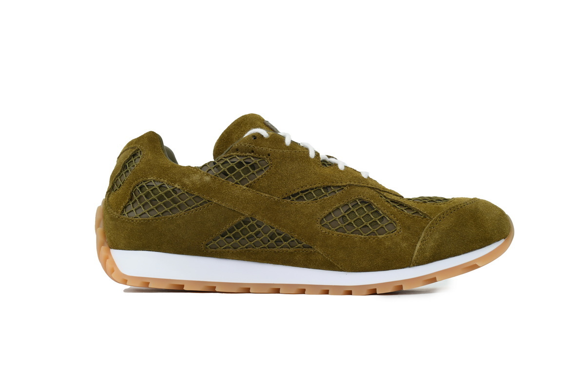 Bottega Veneta Orbit Sneakers Suede Green