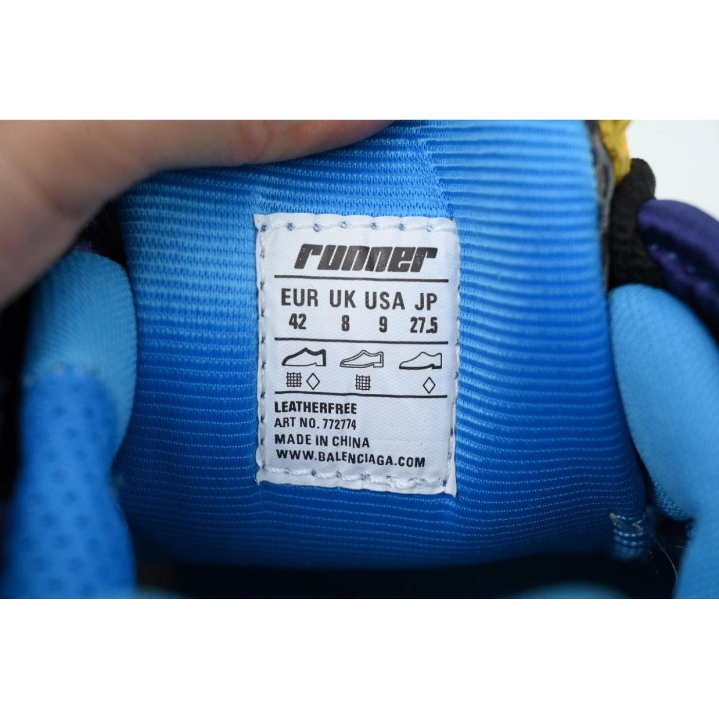 Balenciaga Runner Silver Gray 772774 W3RMU 1474