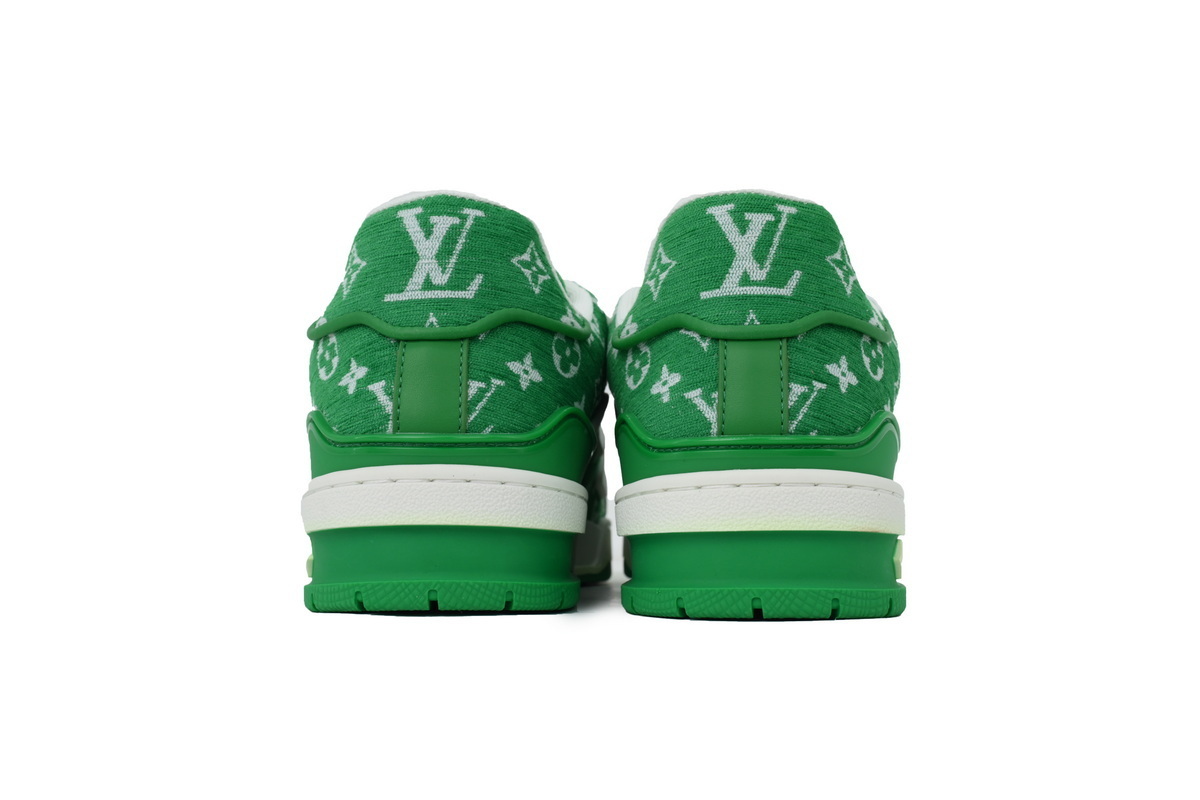 Louis Vuitton Trainer Green Monogram