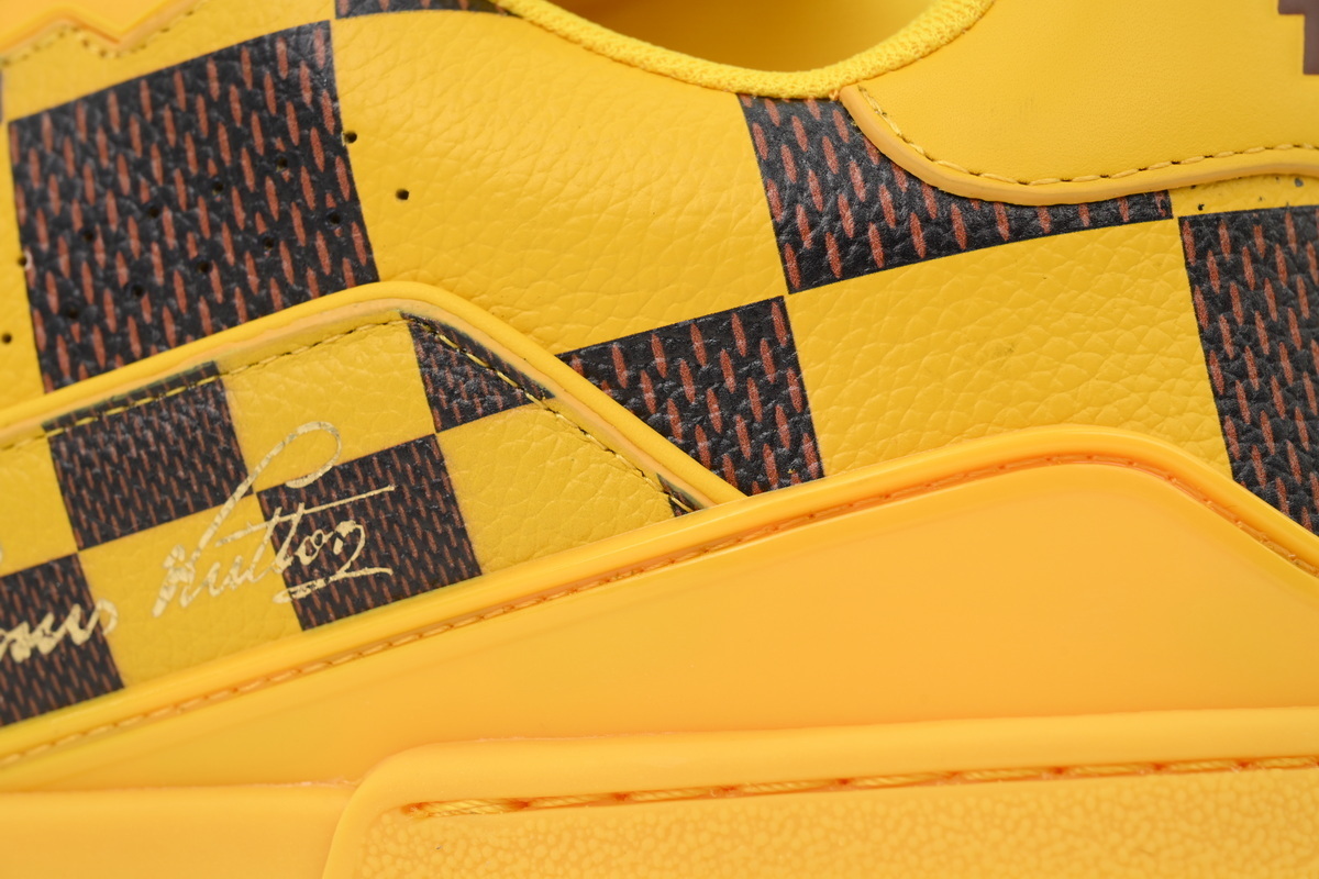 Louis Vuitton Trainer Damier Pop Yellow