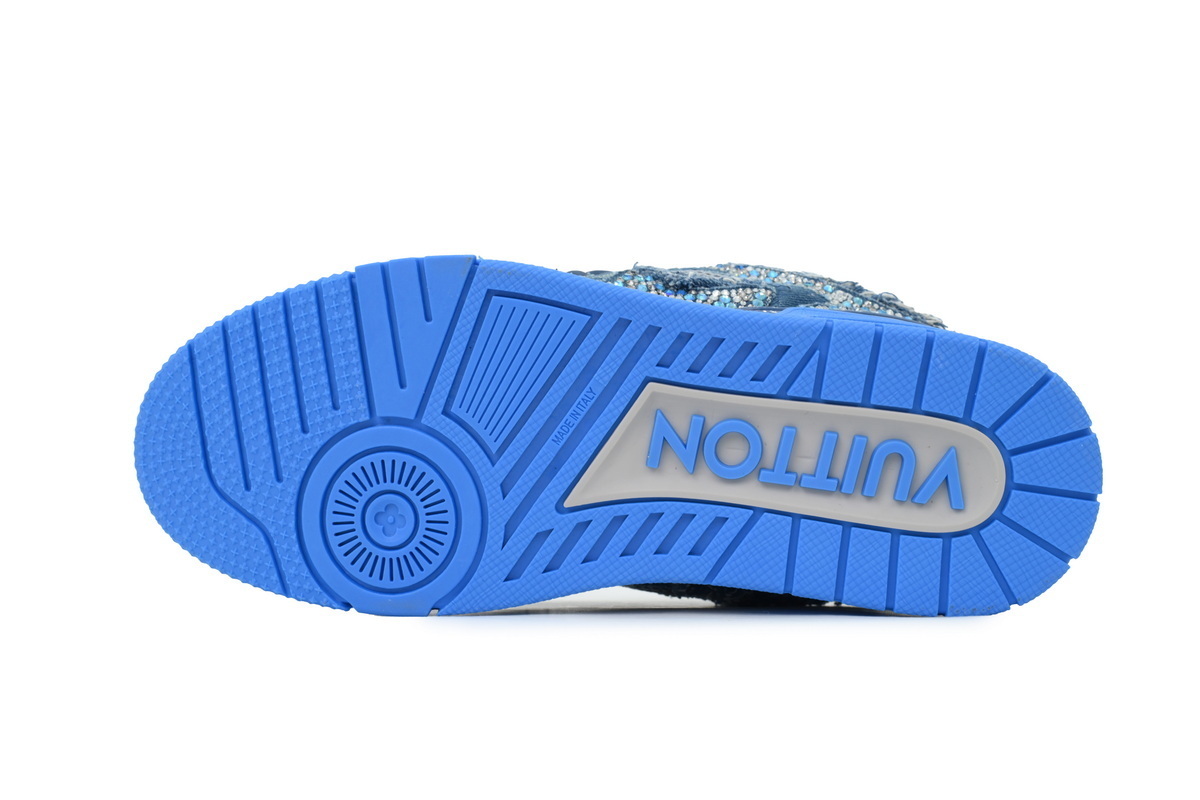 Swarovski x Louis Vuitton Skate Sneaker Blue Monogram