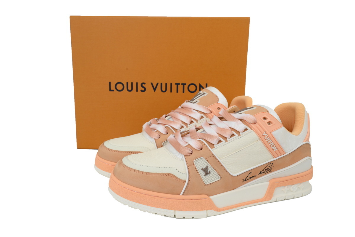 Louis Vuitton LV Trainer Pink White