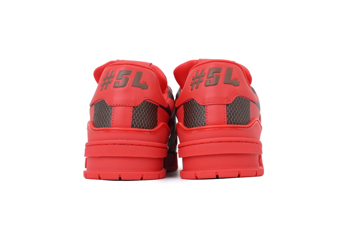 Louis Vuitton LV Trainer Damier Pop Red