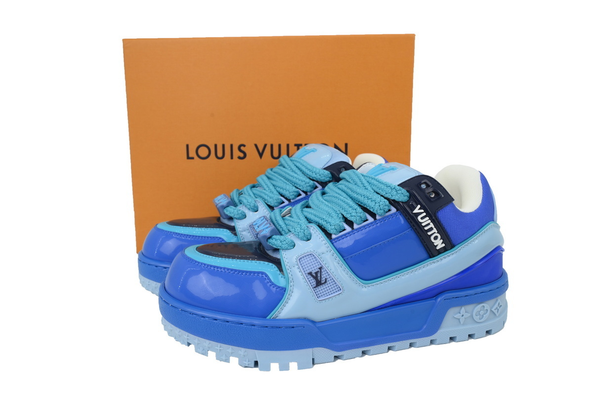 Louis Vuitton LV Trainer Maxi Blue Teal