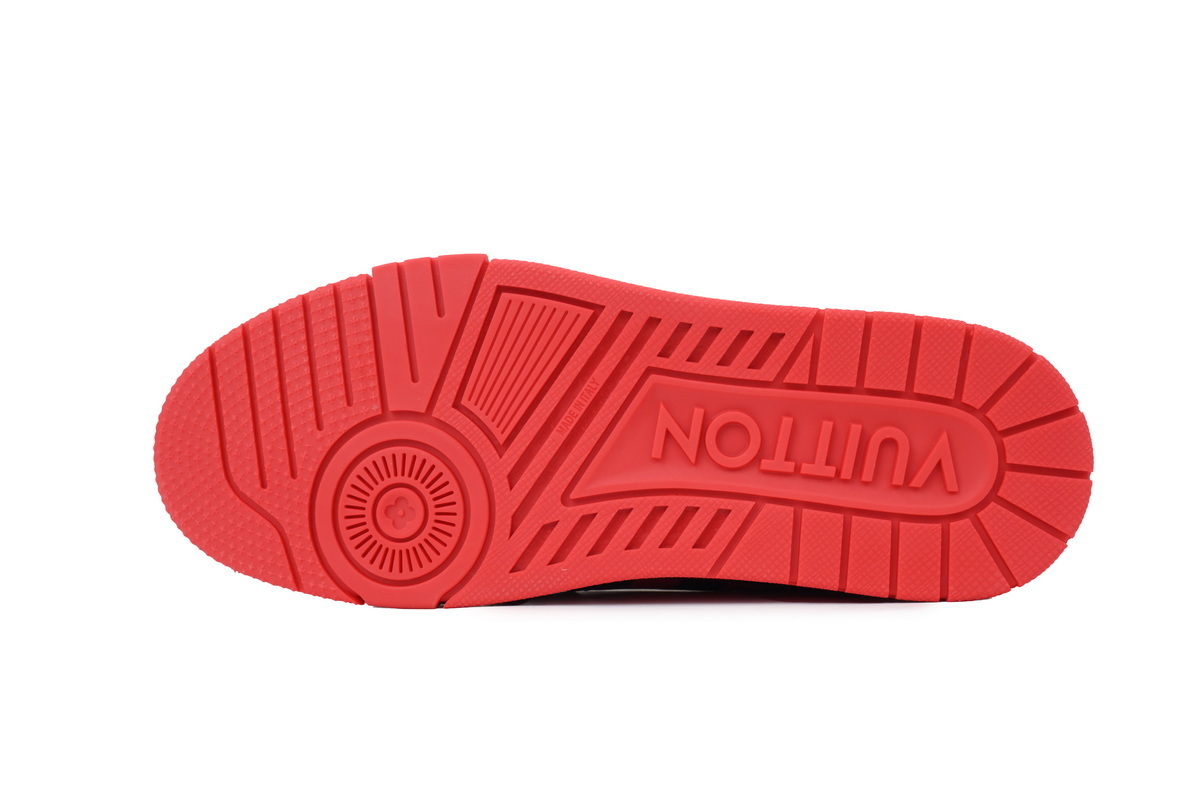 Louis Vuitton LV Trainer Damier Pop Red