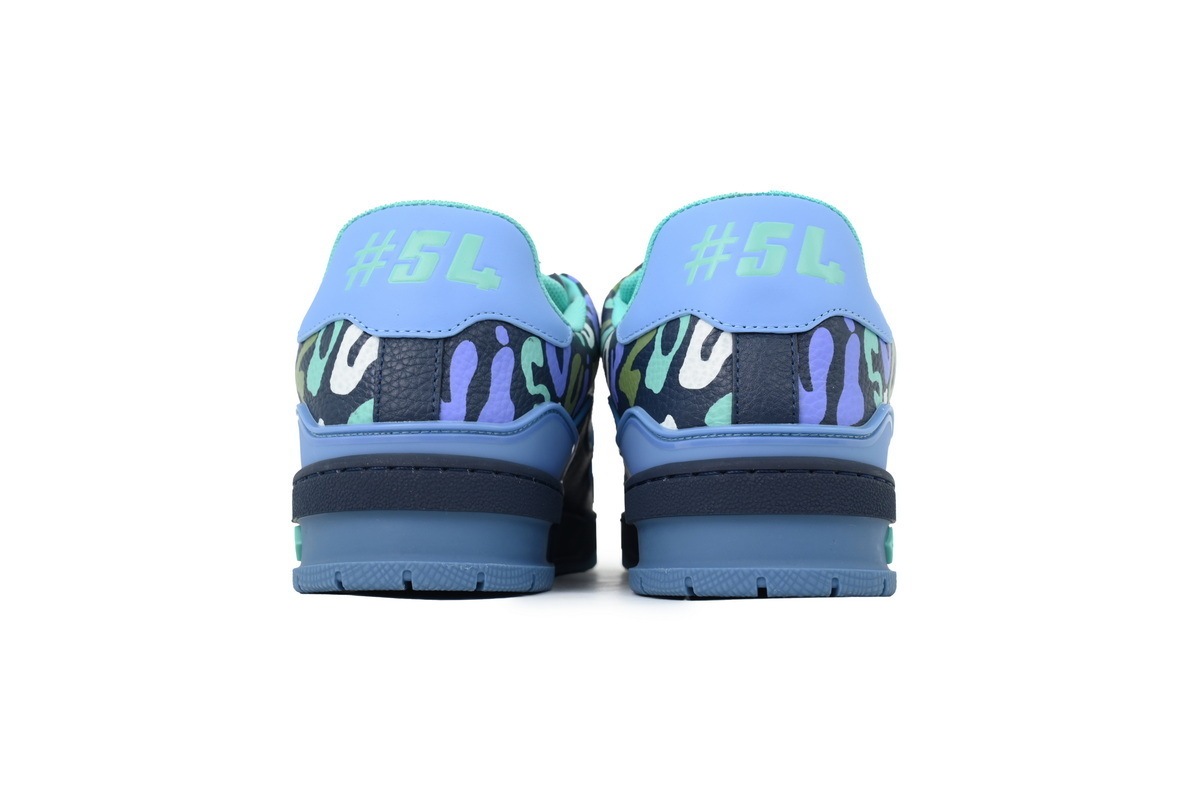 Louis Vuitton LV Trainer Camouflage Blue