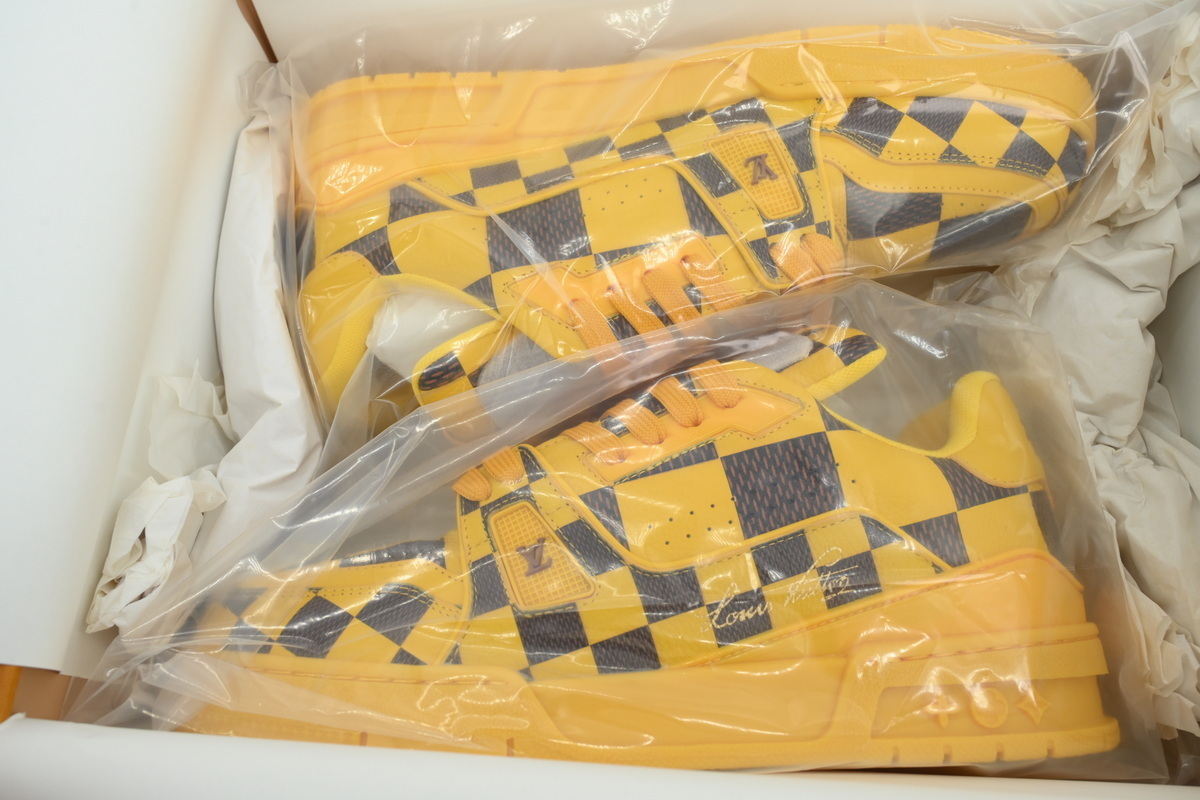 Louis Vuitton Trainer Damier Pop Yellow