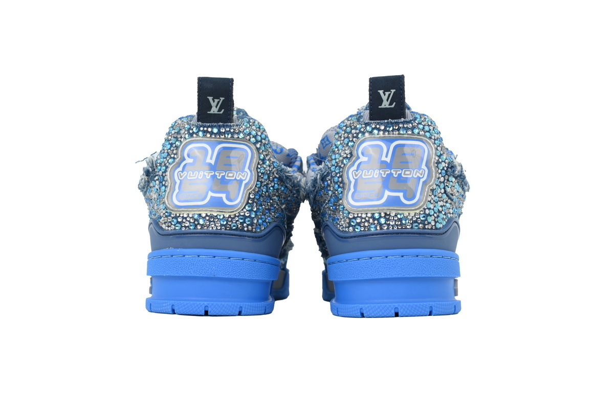 Swarovski x Louis Vuitton Skate Sneaker Blue Monogram