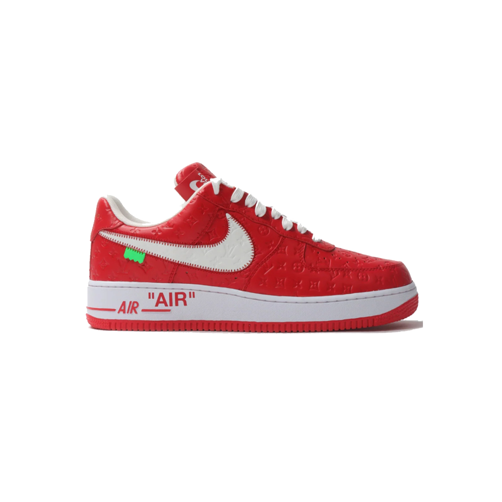 Louis Vuitton Trainer x Nike Air Force 1 Debossed LV Monogram Red