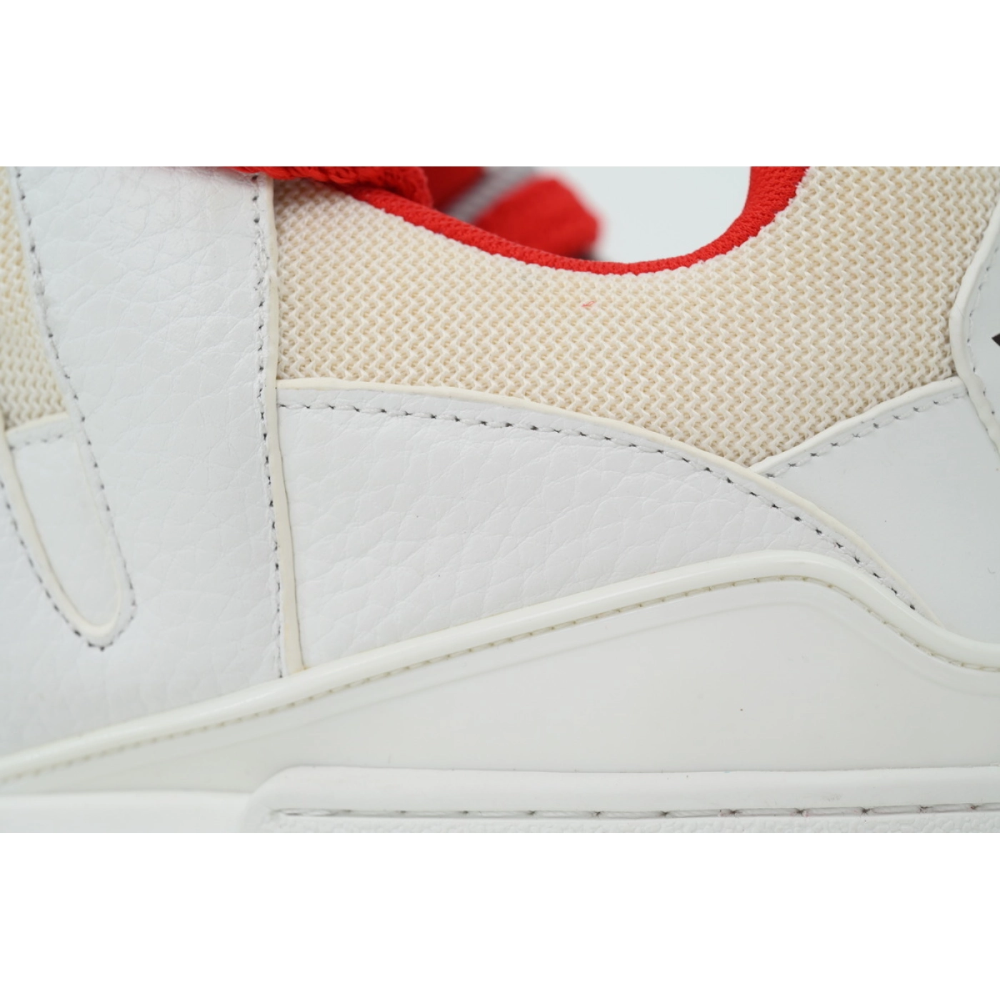 Louis Vuitton LV Skate Sneaker White And Red Flowers