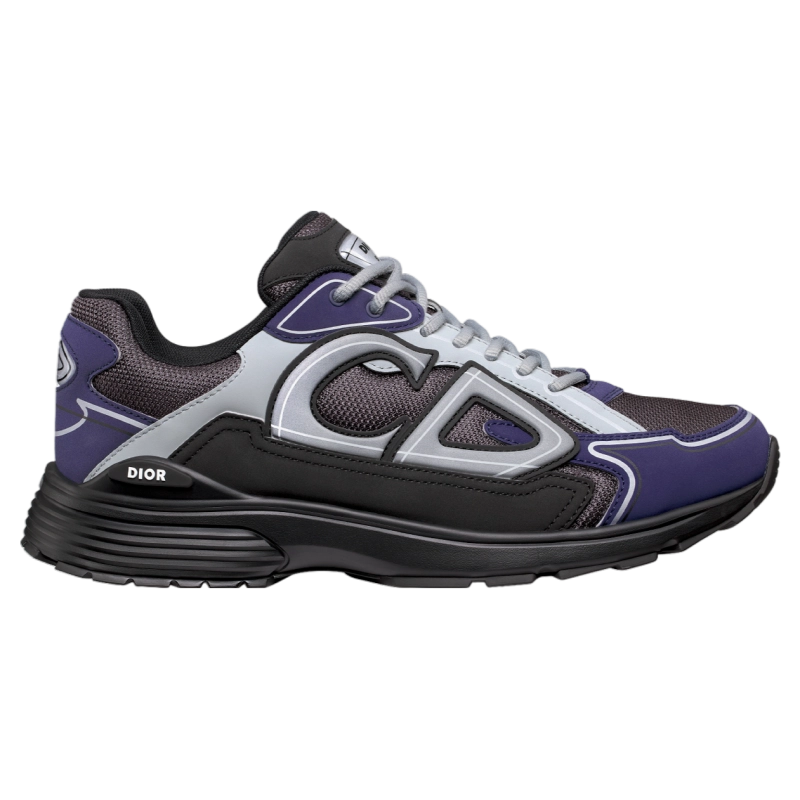 Dior B30 Anthracite Gray Technical Mesh Black