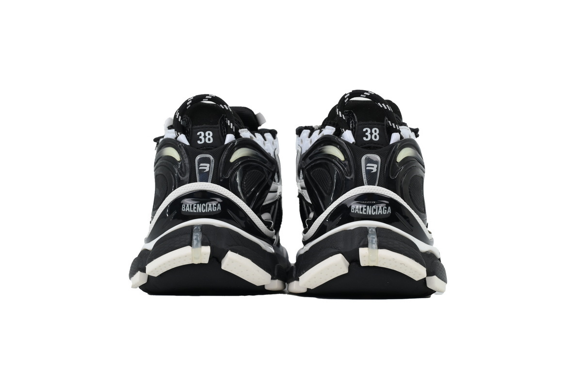 Balenciaga Runner Sneaker White Black 772774 W3RMU 9010