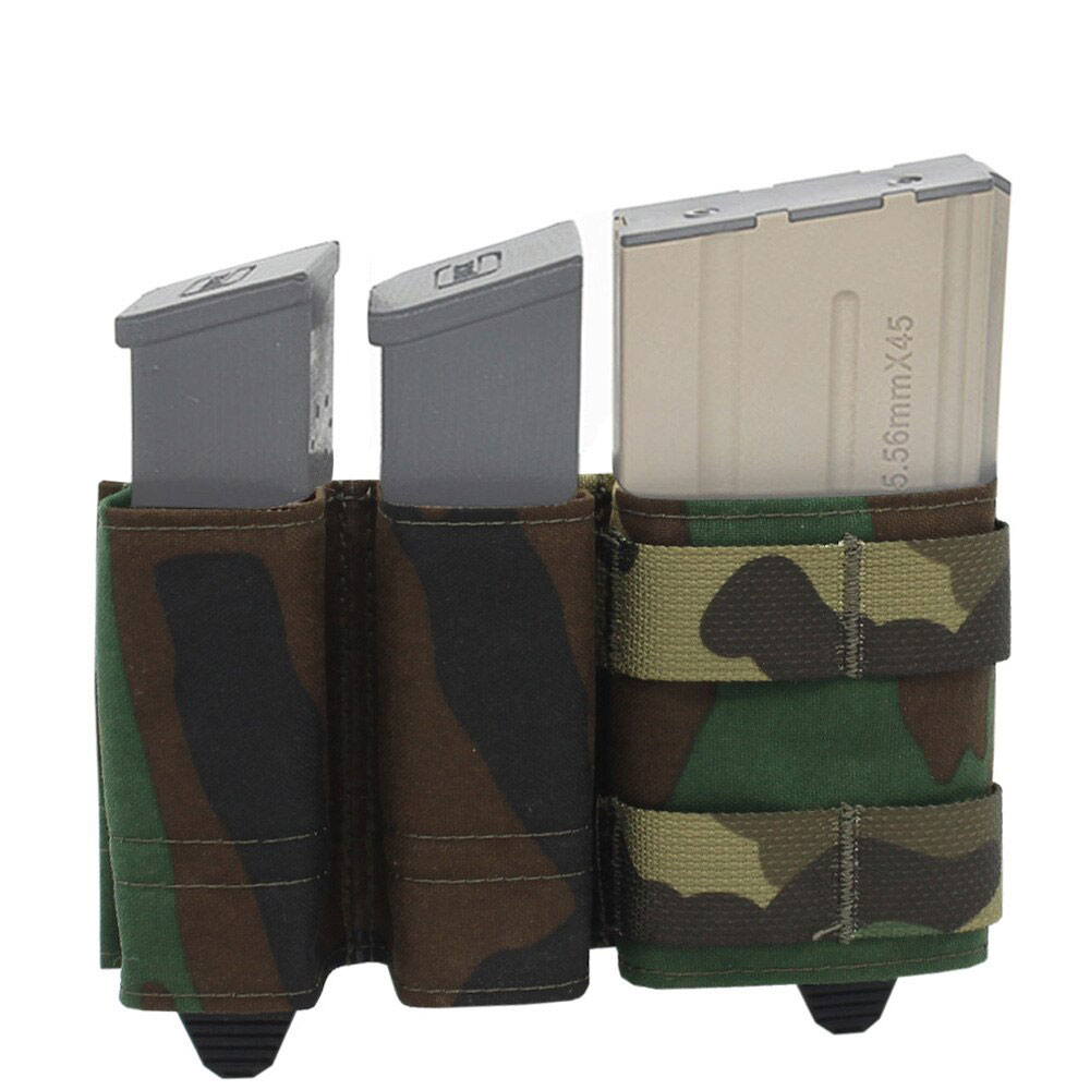 TR Lightweight Molle KYWI Single 5.56 +Double 9mm Mag Pouch