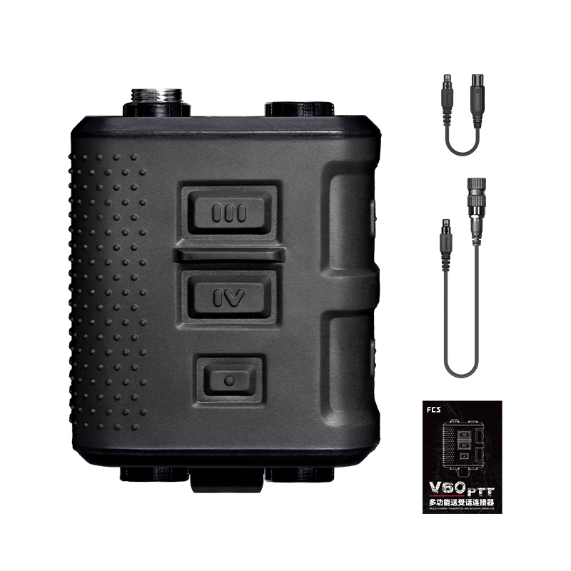 FCS V60 Tactical Communication Headset Dual-Channel PTT