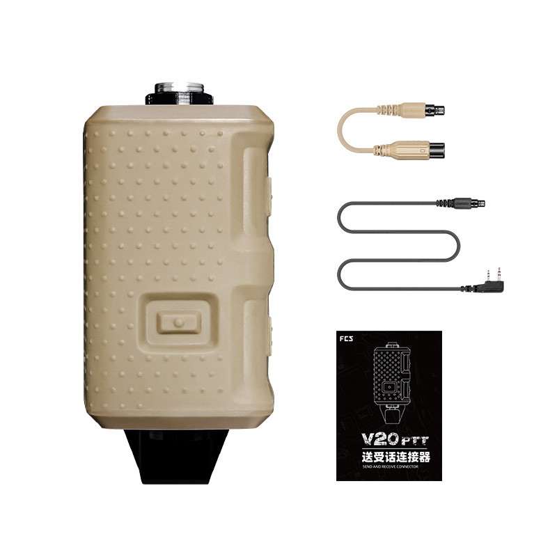FCS V20 Tactical Communication Headset Single-Channel PTT