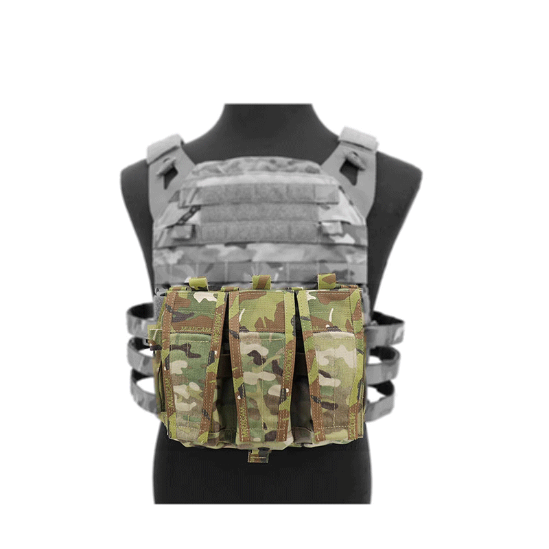 Sunsnow Detachable Triple M4/AK Pouch Flap Panel