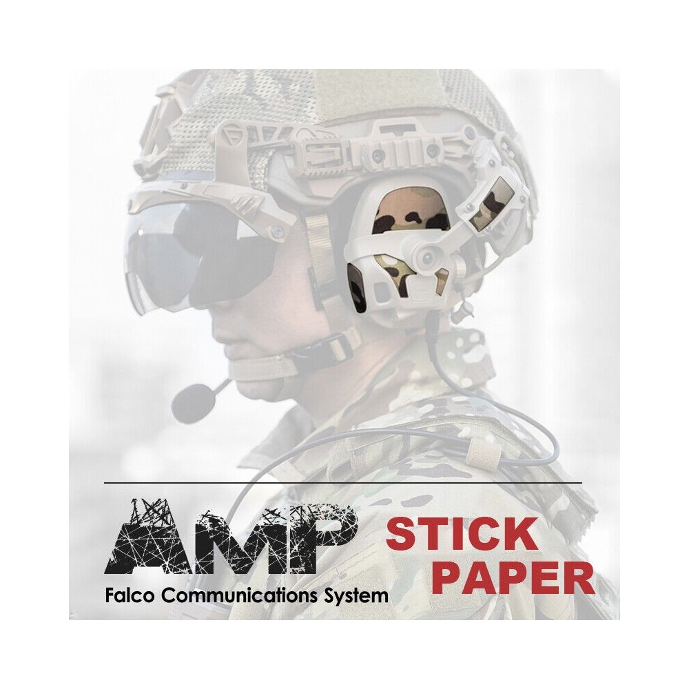 FCS AMP Headset Stickers Camo Sets