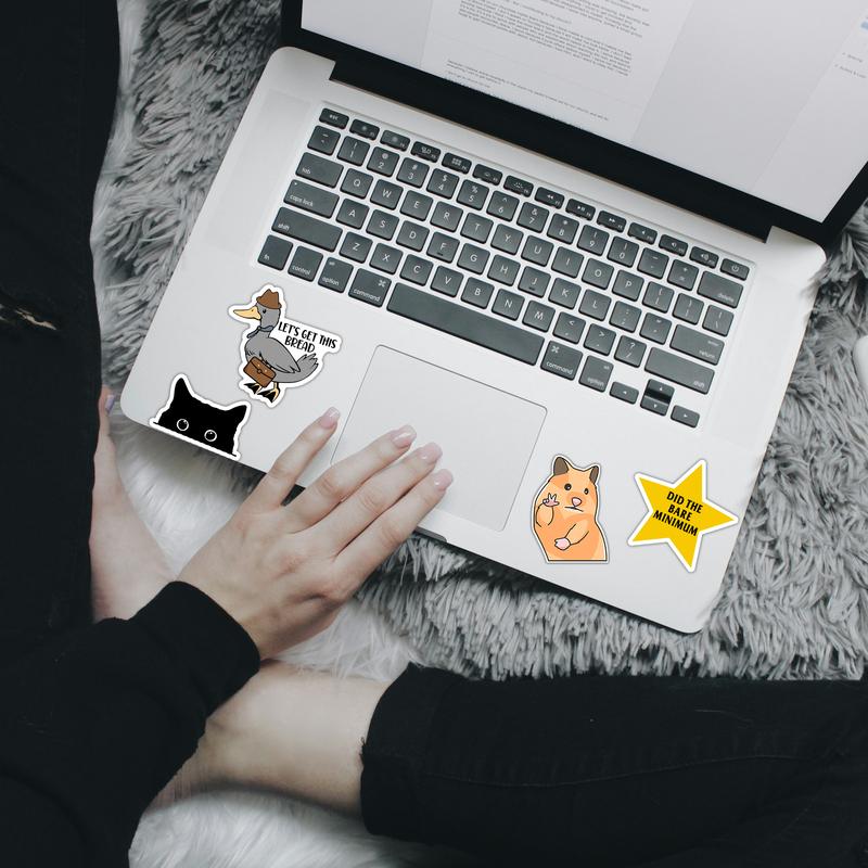 130 PCS Funny Hilarious Meme Stickers with Quotes for Laptop, Hard Hat, Work, Water Bottle, Computers - Vinyl Waterproof Decals, UV Resistant