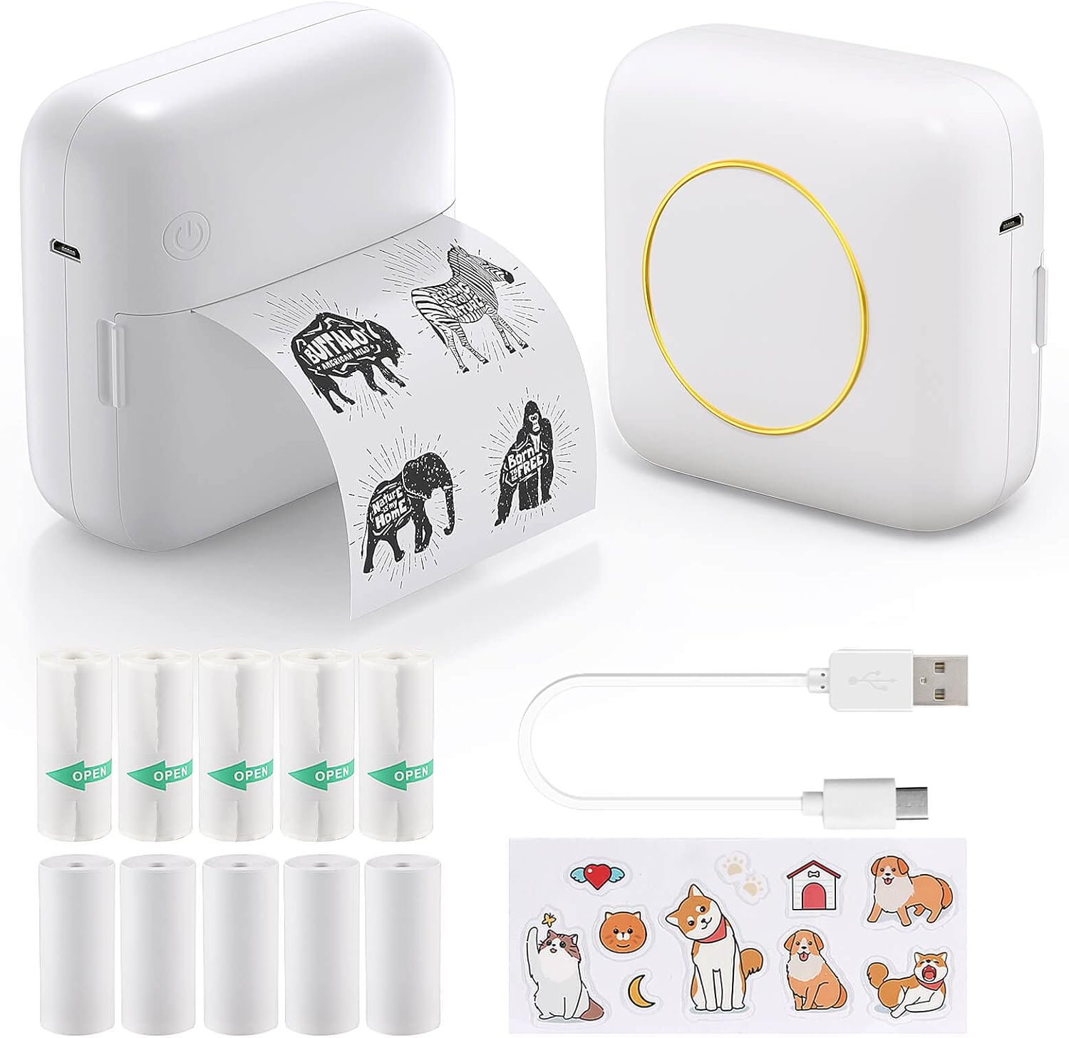 USB Portable Mini Photo Printer,