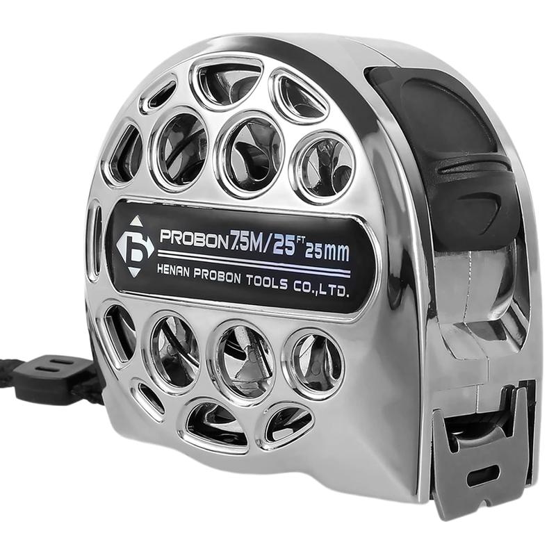 25FT Stainless Steel Measuring Tape, Double-Sided Scale Tape Measure, Portable Retractable Measure Ruler for Household Agricultural Industrial Woodworking,