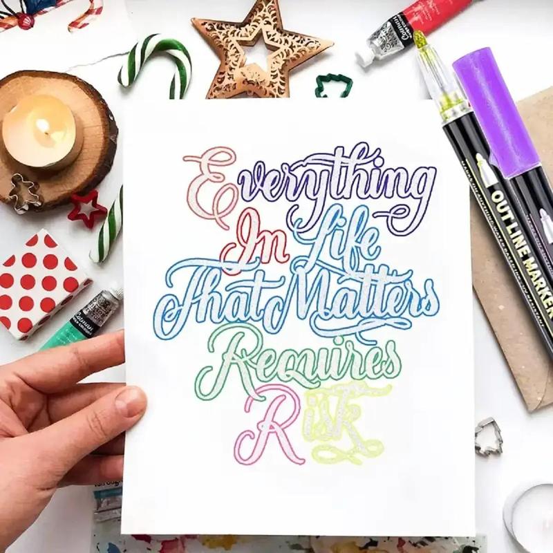 36-color Coloring Lightstick Graffiti Pen,  School Supplies Writing Doodle Stationery, Coloring Markers,