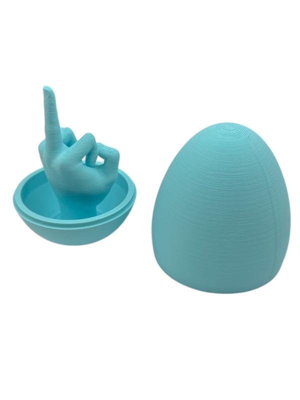 Easter Egg Surprise – Funny 3D Printed Middle Finger Egg,