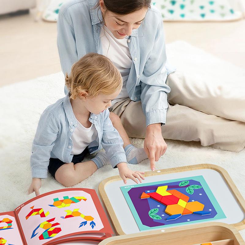Creative Magnetic Puzzle, Shape Cognition & Fine Motor Skills Training,