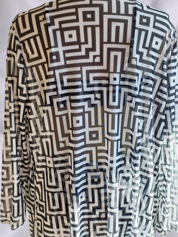 Three-Piece Set Women's Geometric Print Drawstring Swimsuit Set,