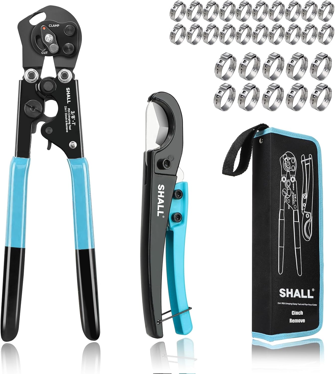 2 IN 1 Pex Crimping Tool Pliers Cinch and Remove Combo Function