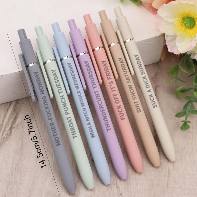 Creative Gel Ink Pen, 7pcs/set