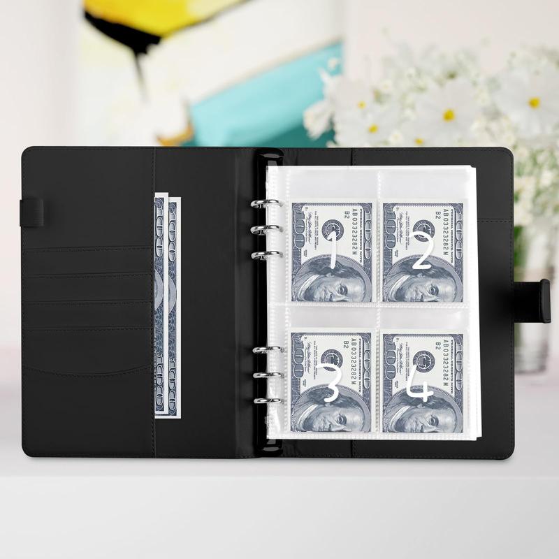 100 Envelopes Money Saving Challenge - A5 Money Saver Budget Binder Book with Cash Envelopes and Numbers,