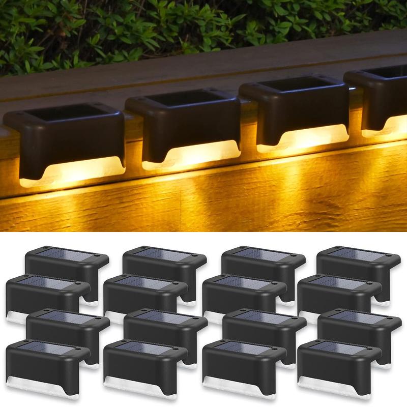 Deck Lights 16 Pack, Waterproof Led Lights for Outdoor Stairs, Step, Fence, Yard, Patio, and Pathway