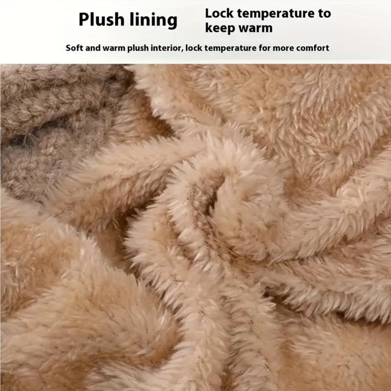 Women's Knitted Hat In Autumn And Winter, 3 in 1 Cold Resistant Hat, Thickened With Fleece,