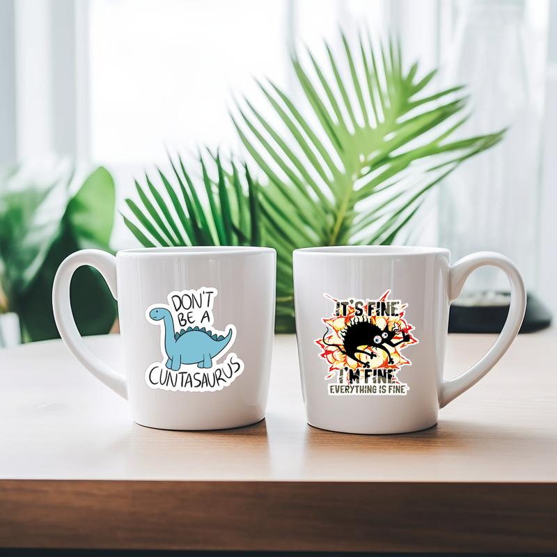 130PCS Funny Saying Sticker Pack - Snarky, Sarcastic Bold Humor Vinyl Waterproof Meme stickers for laptop, computer, water bottle ipad phones bumper